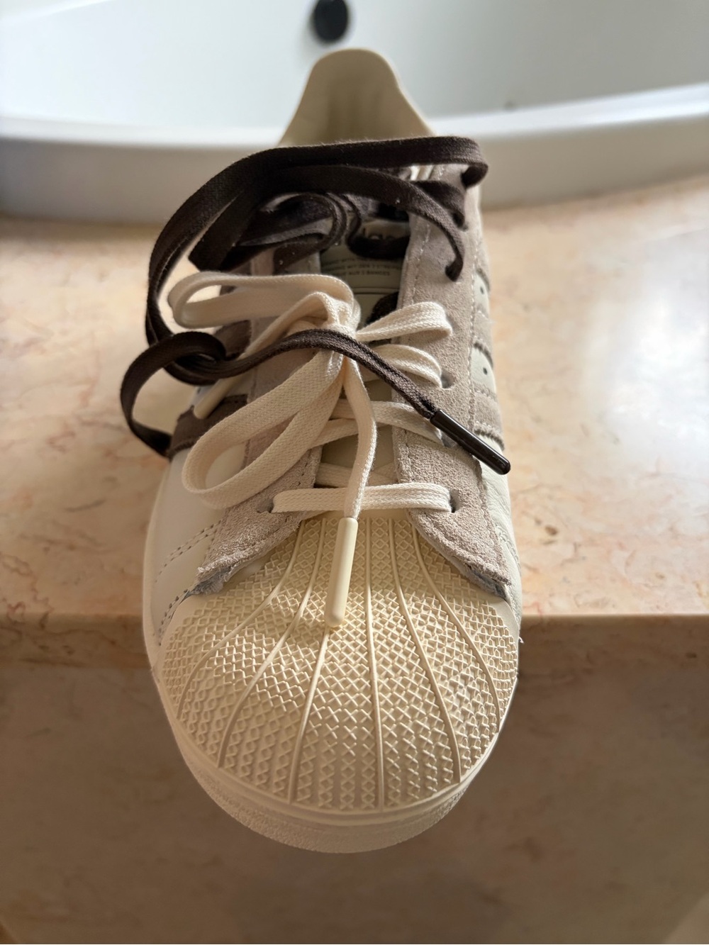 Limited edition Molly Mae adidas Women's Sneakers in Cream, White, Brown